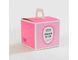Empacotamento de pouco peso dobrável cor-de-rosa do bolo das caixas de cartão do produto comestível